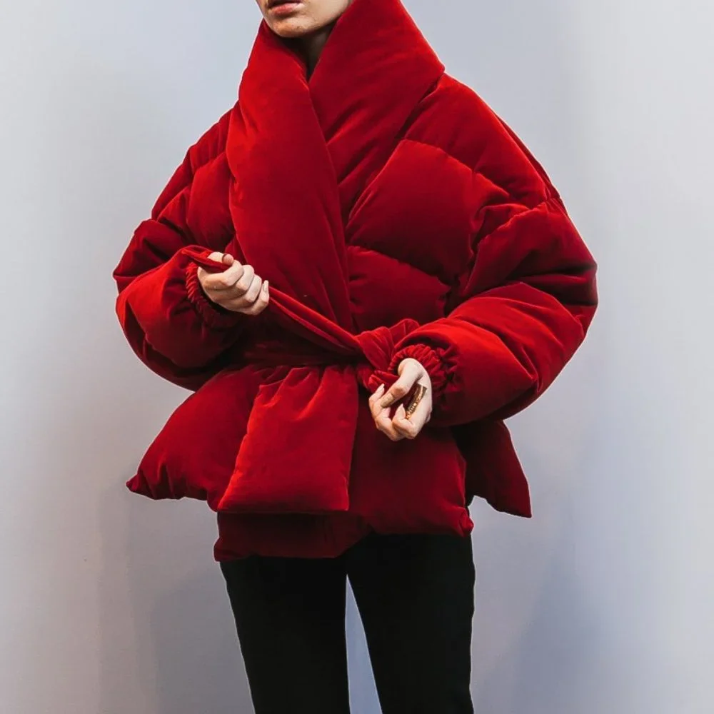 ISO: Alexandre Vauthier Velvet Puffer Coat FR 36 ANY COLOR! - Picture 4 of 4